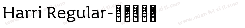 Harri Regular字体转换